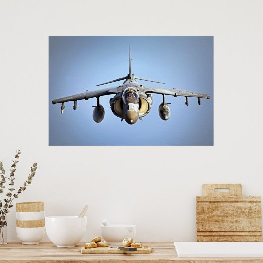 AV-8B Harrier II Vliegtuig Poster (Keuken)