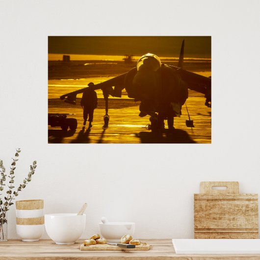 AV-8B Harrier Jet Poster (Keuken)