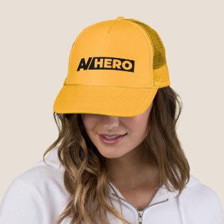 AV HERO YELLOW TRUCKER HAT PET