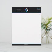 av letterhead briefhoofd ontwerp (Staand voorkant)