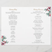 Ava Christelijk huwelijksprogramma voor Kerstmis (Achterkant)