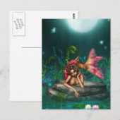 Ava de roze zeemeermin briefkaart (Voorkant / Achterkant)