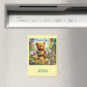 AVA ~ EASTER TEDDY BEAR Easter Chicks ~  Magnet Magneet (Insitu (Vaatwasser))