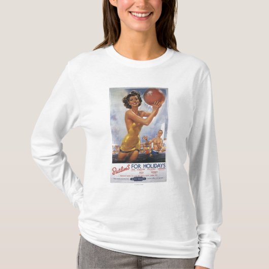 Ava Gardner Kijk-a-like Butlin's Camps T-shirt (Voorkant)