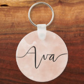 Ava Hand Lettered Name Sleutelhanger (Voorkant)