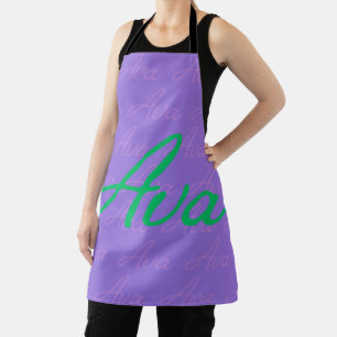 Ava Herhalende Naam Patroon Schort
