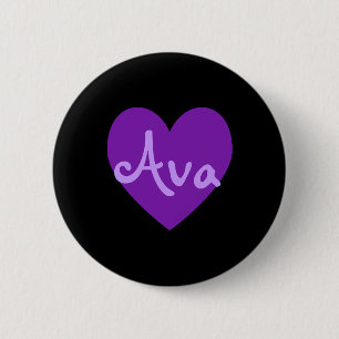 Ava in Paars Ronde Button 5,7 Cm