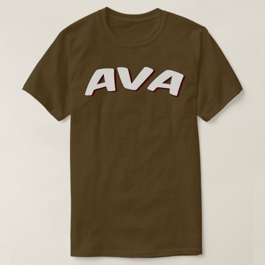 Ava Mijn naam is Ava 1 T-shirt (Design voorkant)