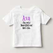 Ava Name Description Shirt (Voorkant)