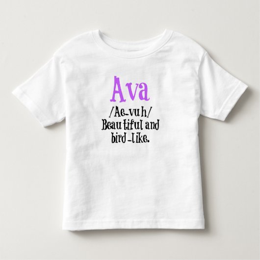 Ava Name Description Shirt (Voorkant)