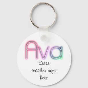 Ava Name Tag Sleutelhanger