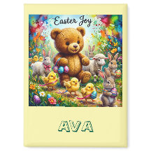 AVA ~ OURS DE PÂQUES Easter Chicks ~ Aimant