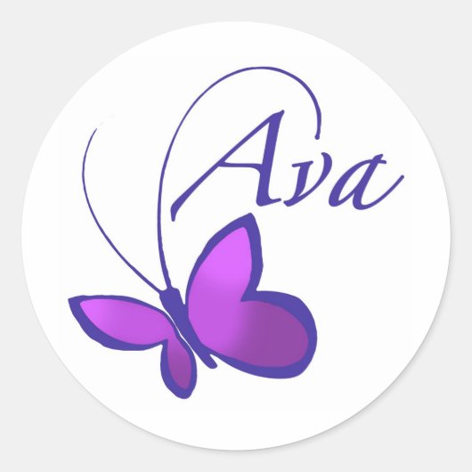 Ava Ronde Sticker (Voorkant)
