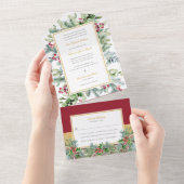 Ava Winter Faire-part de mariage chrétienne avec R (Déchirure)