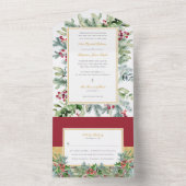 Ava Winter Faire-part de mariage chrétienne avec R (À l'intérieur)
