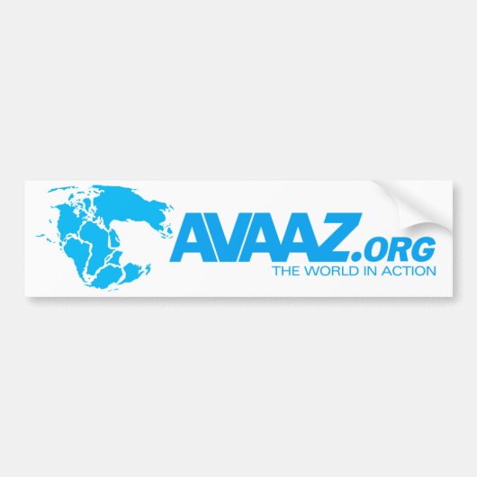 Avaaz.org Sticker pour pare-chocs Pangea (Devant)