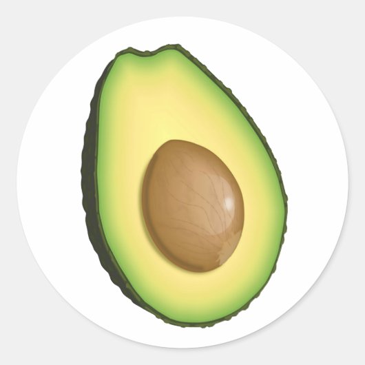 Avacodo Ronde Sticker (Voorkant)
