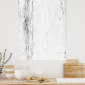 "Avalanche" Abstracte kunst in zwart-wit Poster (Keuken)