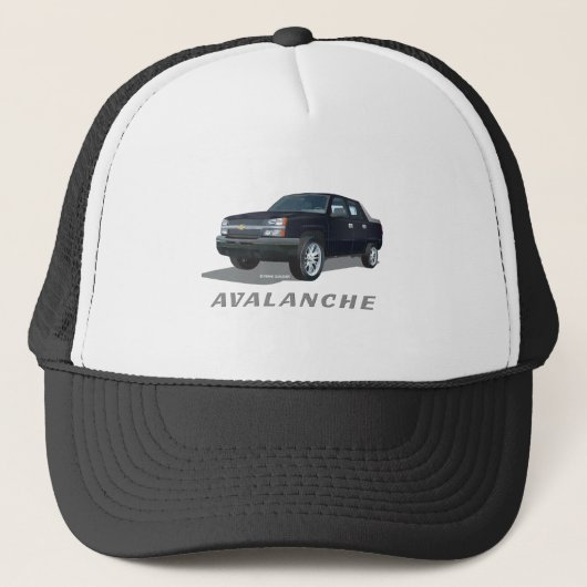 Avalanche Black Trucker Pet (Voorkant)