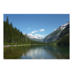 Avalanche Lake I in Glacier National Park Foto Afdruk