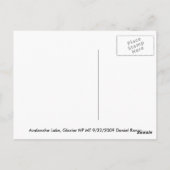 Avalanche Lake Reflection Briefkaart (Achterkant)