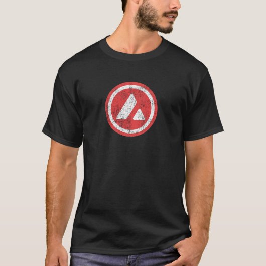 Avalanche-Logo met verdringingsproblemen - T-shirt (Voorkant)