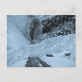 Avalanche Train Tracks Locmotive Briefkaart (Voorkant)