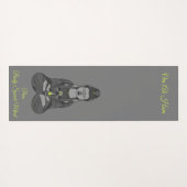 Avalokiteshvara Kuan Yin Buddhist Drawing Mantra Yogamat (Achterkant (horizontaal))