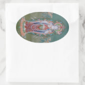Avalokiteshvara-Stickers Ovale Sticker (Tas)