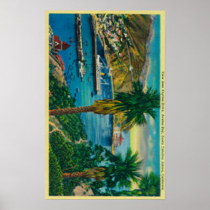 Avalon Bay, Santa Catalina Island, van Skyline Poster