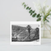 Avalon, CA Santa Catalina, Uitzicht van Harbour Briefkaart (Staand voorkant)