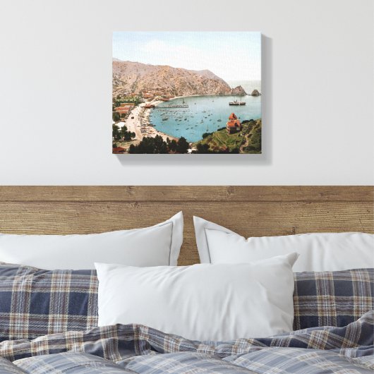 Avalon, Catalina Island 1901 Canvas Afdruk (Insitu (Slaapkamer))