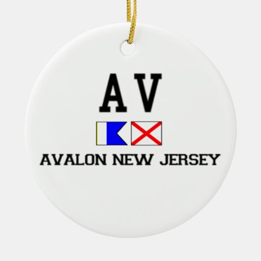Avalon. Keramisch Ornament (Voorkant)