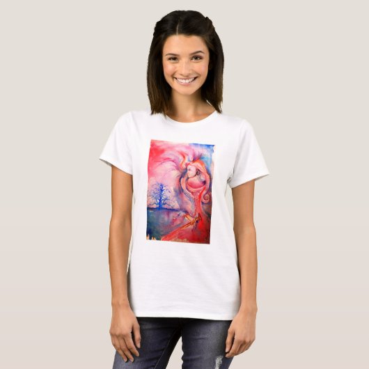 AVALON Magic and Mystery, Roze Blauwe Fantasy T-shirt (Voorkant volledig)