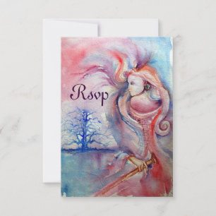 AVALON, Magic and Mystery, soft roze, rsvp Kaart