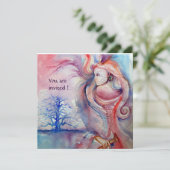 AVALON Magic en Mystery soft roze wit Kaart (Staand voorkant)