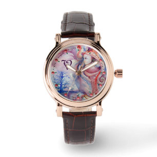 AVALON Magic & Mystery Pınk Blue Fantasy Monogram Horloge