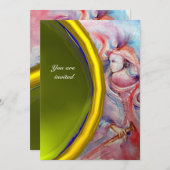 AVALON Pink Blue Yellow Gemstone Fantasy Kaart (Voorkant / Achterkant)