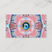 AVALON PSYCHEDELIC MONOGRAM blauw Visitekaartje (Achterkant)