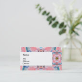 AVALON PSYCHEDELIC MONOGRAM geel Visitekaartje (Staand voorkant)