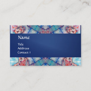 AVALON PSYCHEDELIC monogram, roze paars blauw Visitekaartje