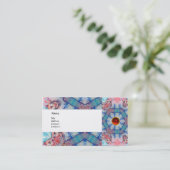 AVALON PSYCHEDELIC, roze gem ruby eggshell Visitekaartje (Staand voorkant)