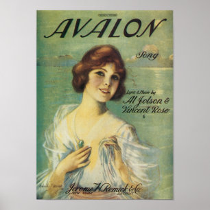 Avalon Song Songbook Hoesje Poster