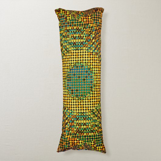 Avangarde Custom Geborsteld Polyester Body Kussen (Voorkant Verticaal)