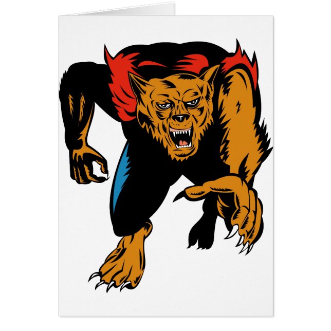 avant de attaque de loup-garou ou de wolfman (Devant)