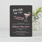 Avant de faire Bachelorette Boissons Invitation (Debout devant)