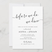 avant de faire une répétition dîner invitation (Devant)