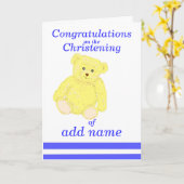 Avant de nom de garçon de carte de félicitations (Fleur jaune)