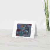 Avant des cartes de note de Merci d'art abstrait (Dos)