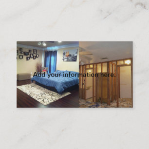 Avant et après le modèle de carte de visite de